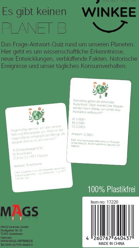 Es gibt keinen Planet B Quiz | Ultimatives Quiz-Spiel über unser Konsumverhalten