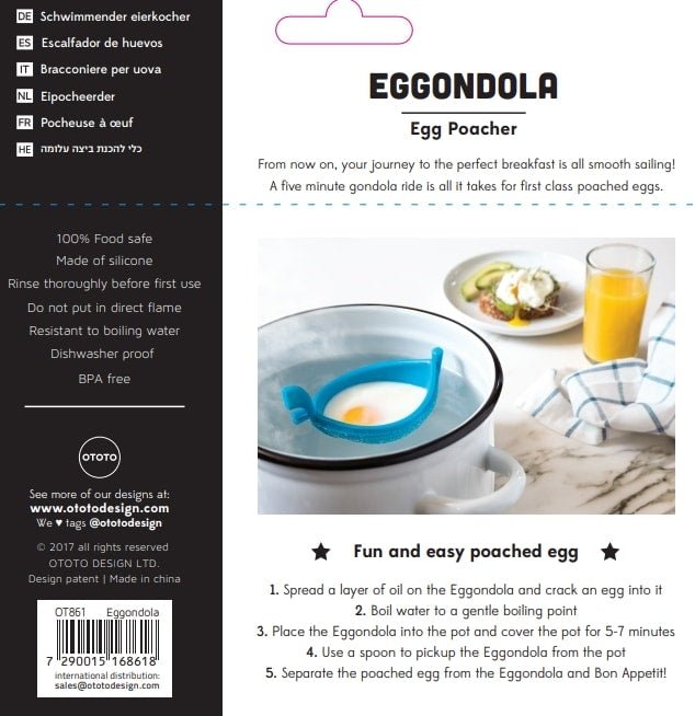 Eggondola Eier Pochierer