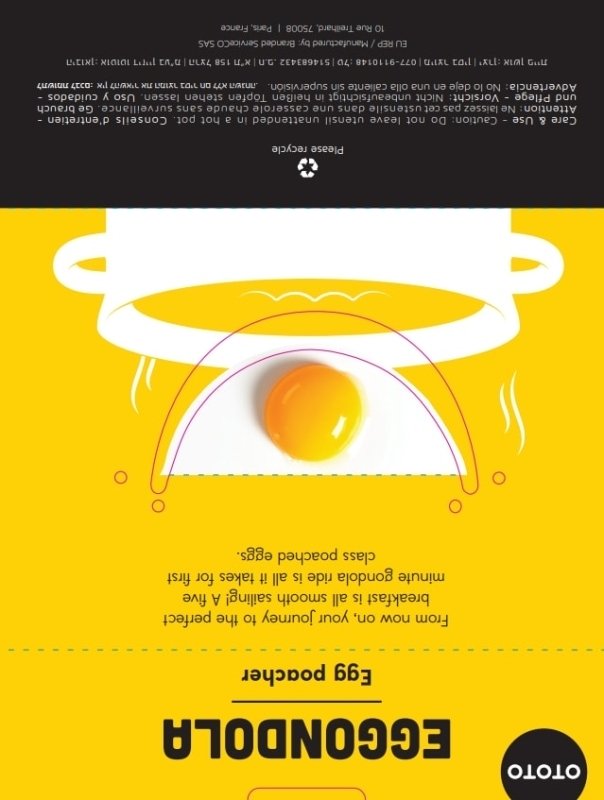 Eggondola Eier Pochierer