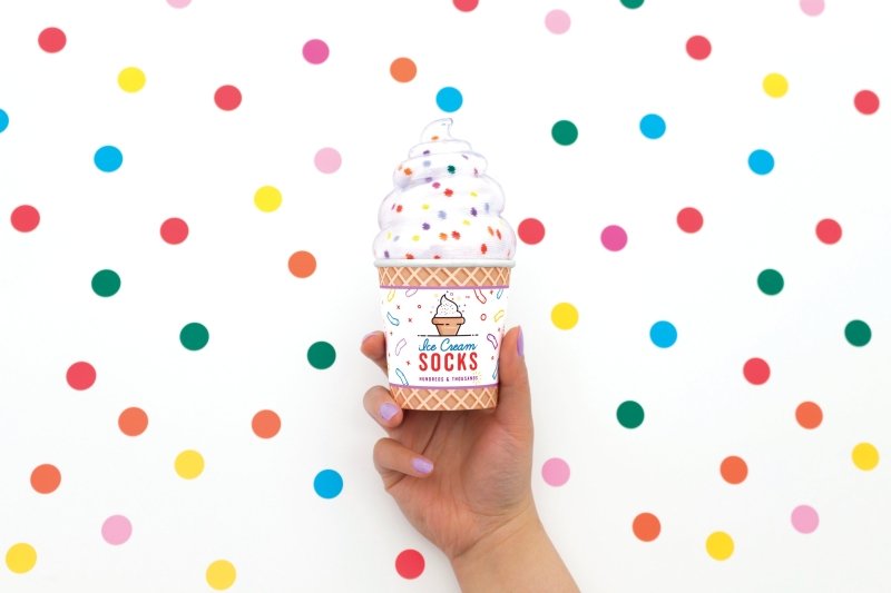 Eiscreme Socken🍦 Zuckerstreusel
