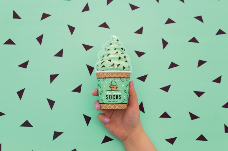 Eiscreme Socken🍦 Chocolate Chip