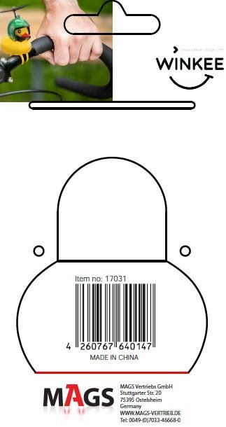 Fahrrad Quietscheentchen mit Helm