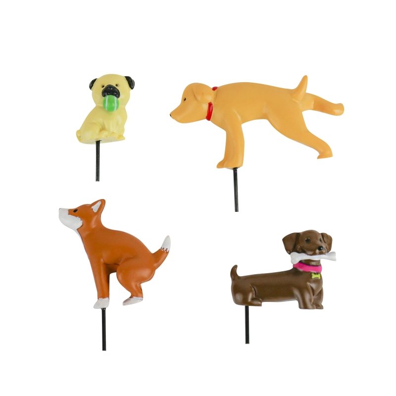 Figuren für den Blumentopf Hunde