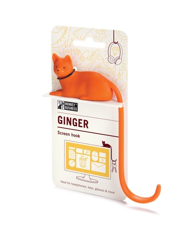 Ginger Haken für den PC Bildschirm orange