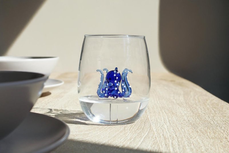 Handgemachte Gläser Oktopus 300 ml