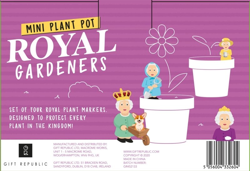Königliche Gartenzwerge für den Blumentopf | Royal Plant Markers