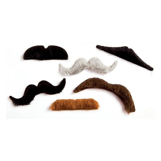 Notfall Schnurrbart 6-er Set