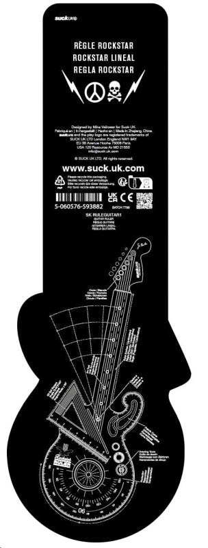 Rockstar Lineal | Rockstar Guitar Ruler 📏📐