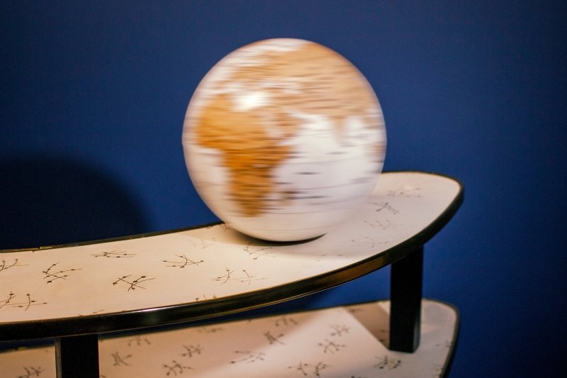 Rotierender Globus