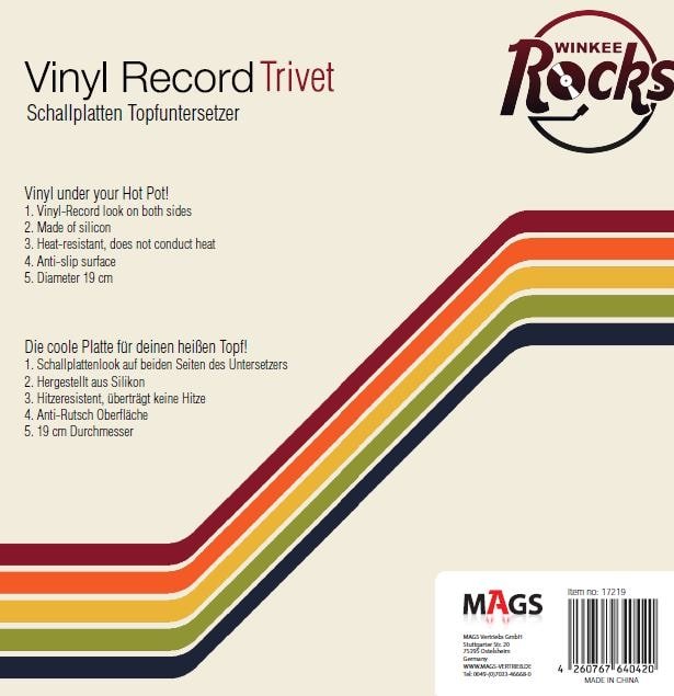 Schallplatten Topfuntersetzer