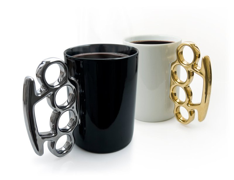 Schlagring Kaffeebecher | Knuckleduster Mug