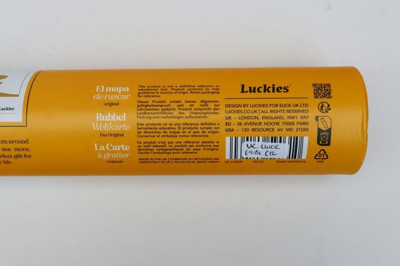 Scratch Map Rubbelkarte Classic
