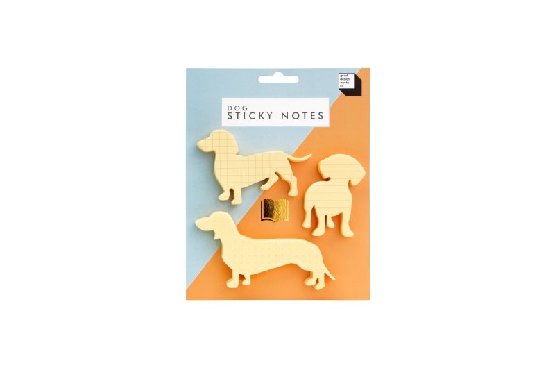 Tierische Haftnotizen 3er Set Katze | Hund