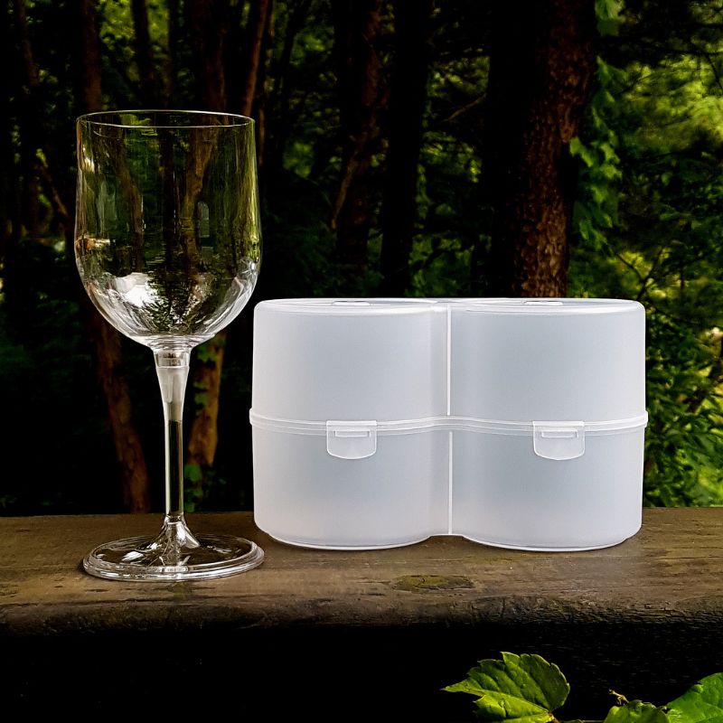 Winkee - 2 Weingläser für Camping - Inklusive Transportverpackung