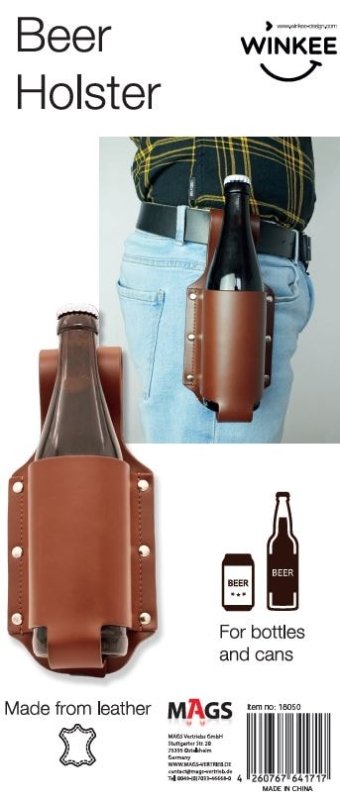 Winkee - Bier Holster aus Leder
