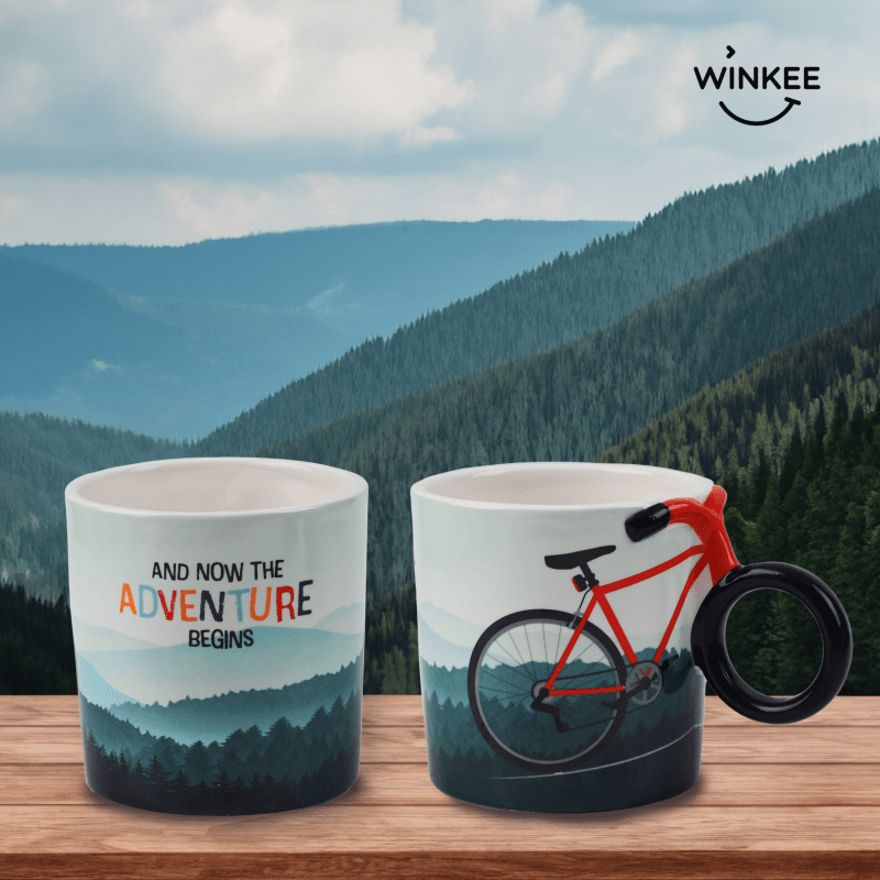Winkee - Fahrrad Kaffeetasse | Die stylische Keramiktasse