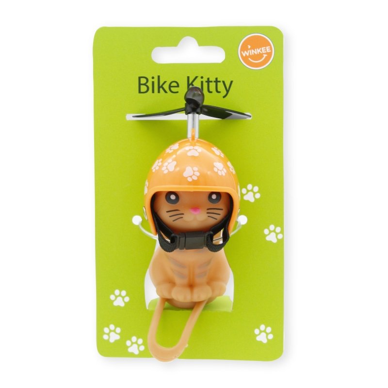 Winkee - Fahrrad Kätzchen | Maskottchen mit Helm und Propeller