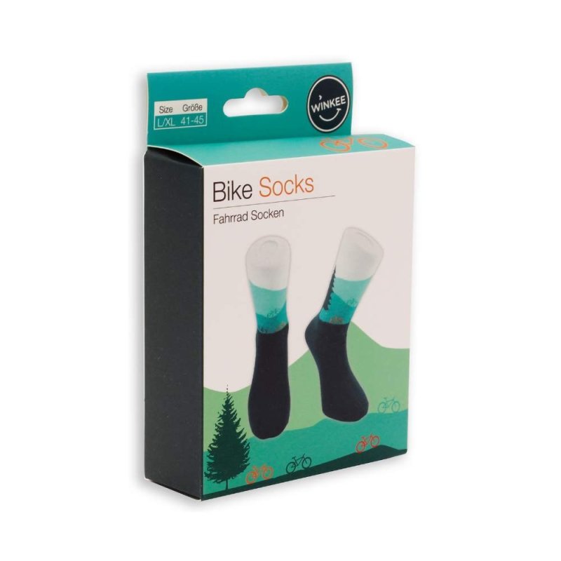 Winkee - Fahrrad Socken - Außergewöhnliche Socken