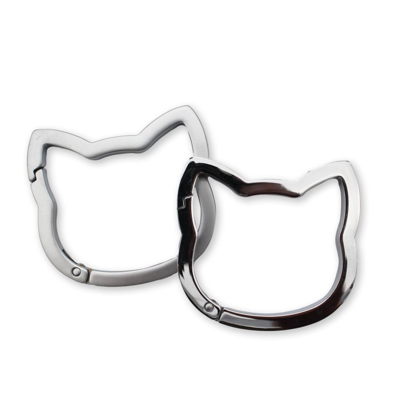 Winkee - Katzen Karabiner Set silber