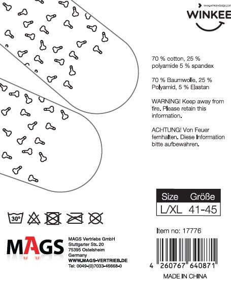 Winkee - Penis Socken - Außergewöhnliche Socken