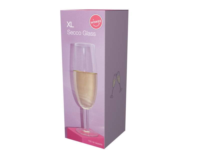 Winkee - XL Sektglas – Riesiges Sektglas für eine ganze Flasche