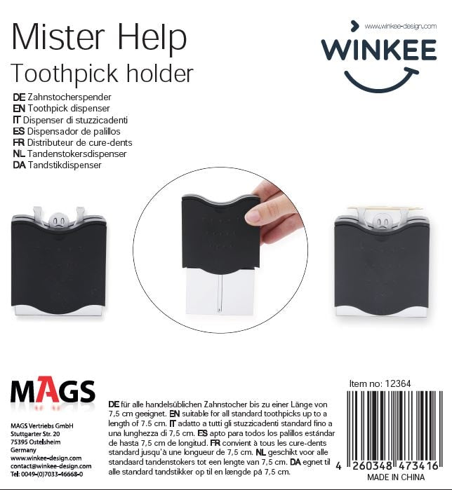 Zahnstocherspender Mister Help