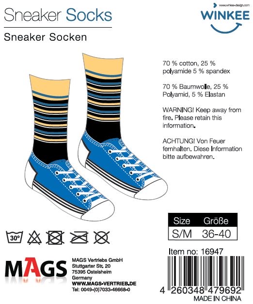 Sneaker Socken 👟 Größe 36 - 40