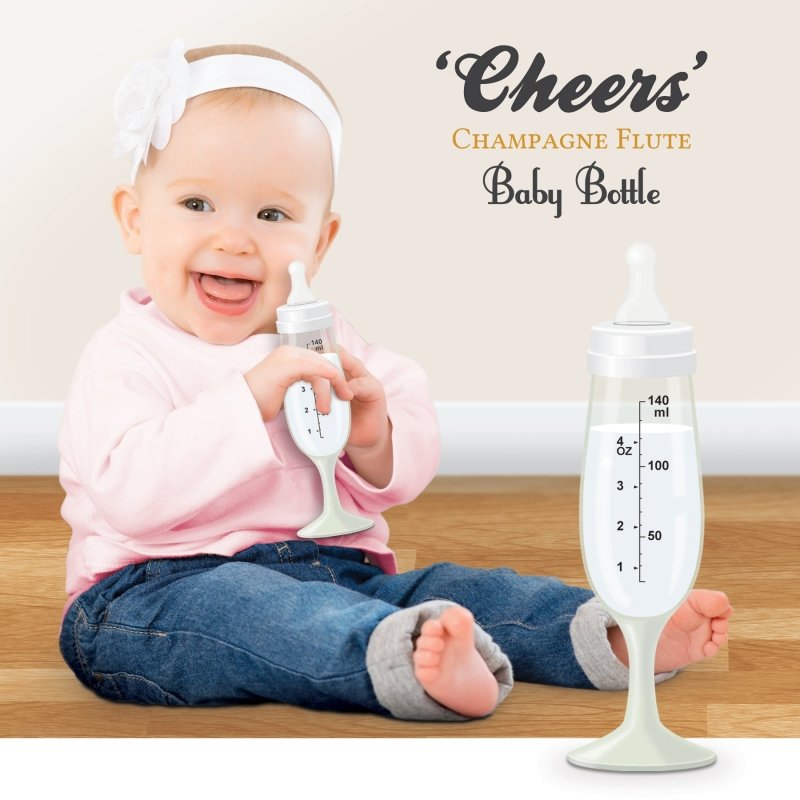 Cheers Babyflasche | Sektflöten-Stil Babyflasche | BPA-frei