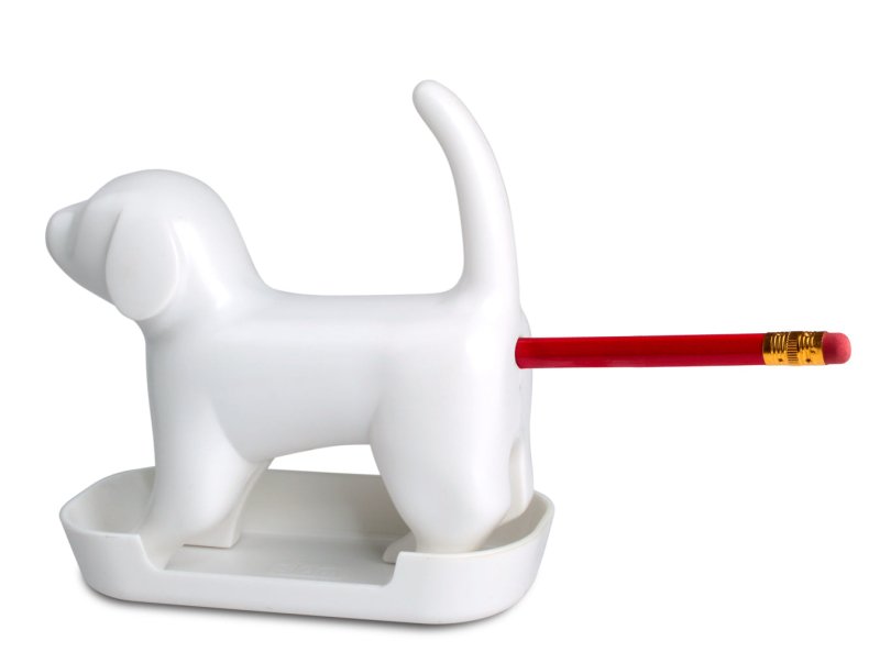Bleistiftspitzer Katze und Hund mit Sound | Sharp end Cat/Dog Hund mit Sound in weiß