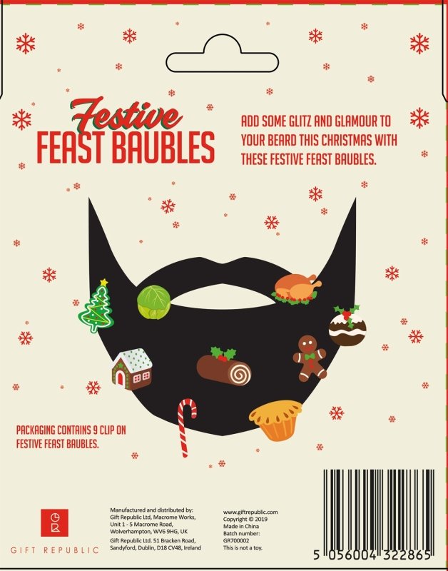 Christbaumkugeln Bartschmuck | Festive Beard Baubles