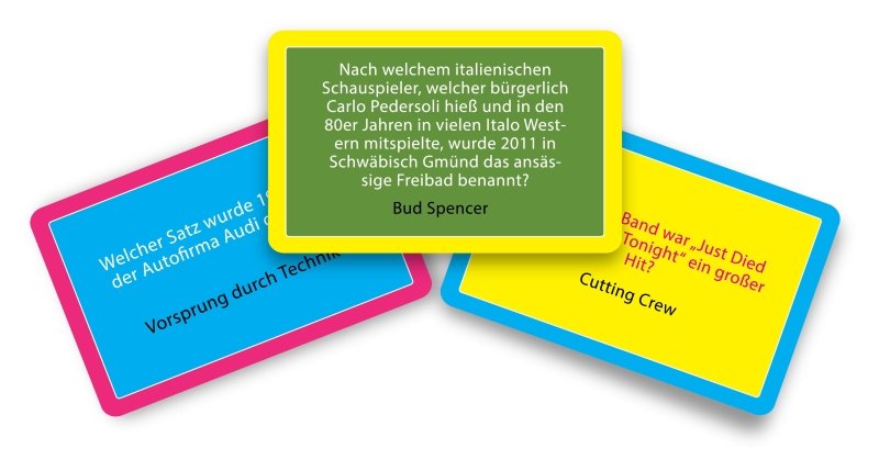 Die unglaublichen 80er und 90er Jahre Quiz | 100 Quizkarten