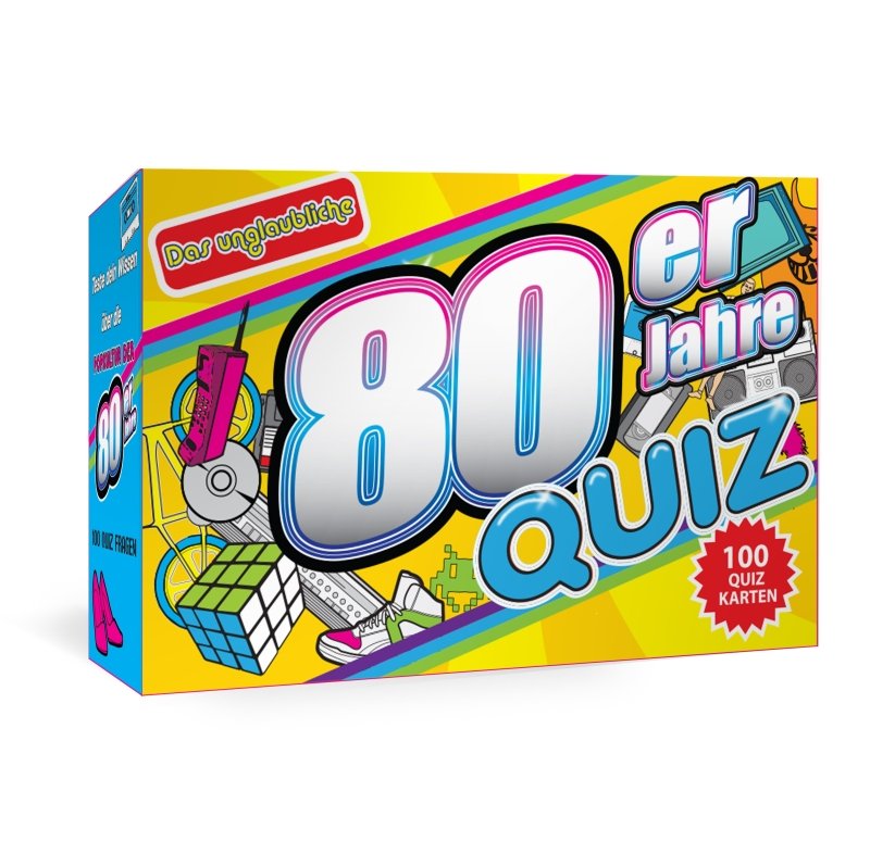 Die unglaublichen 80er und 90er Jahre Quiz | 100 Quizkarten 80er
