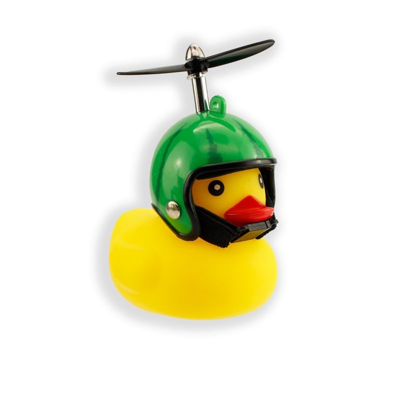 Fahrrad Quietscheentchen mit Helm Wassermelone