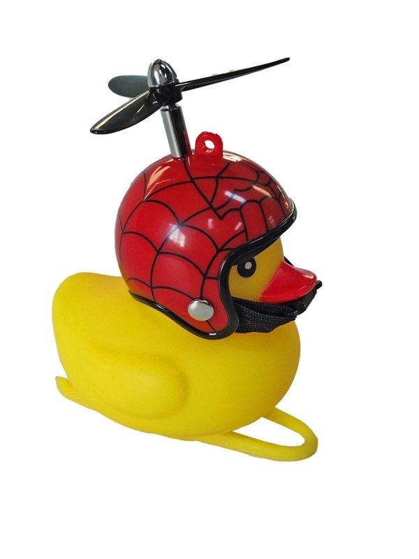 Fahrrad Quietscheentchen mit Helm