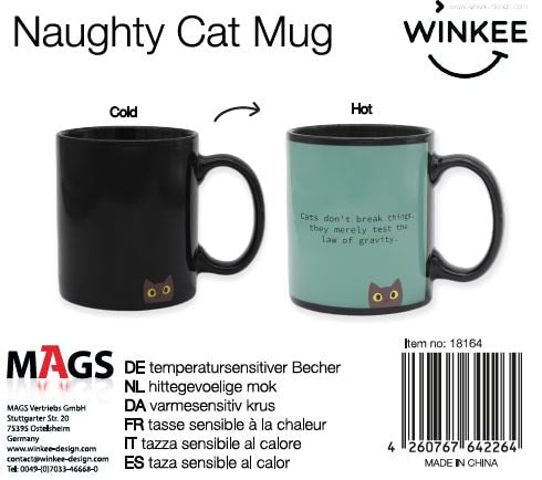 Freches Kätzchen Kaffeebecher