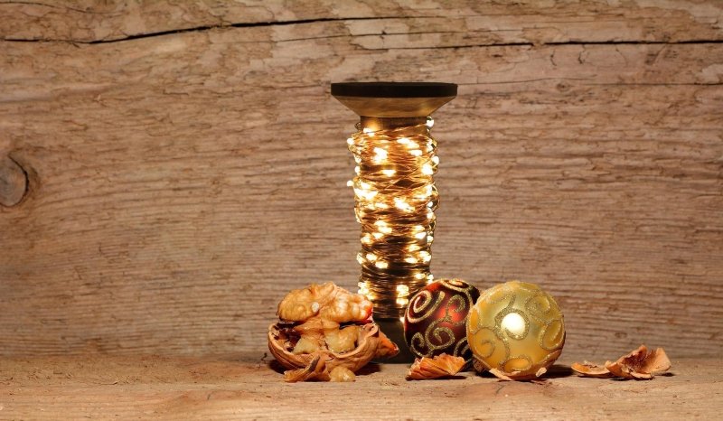 Garnspule LED Lichterkette 🪔
