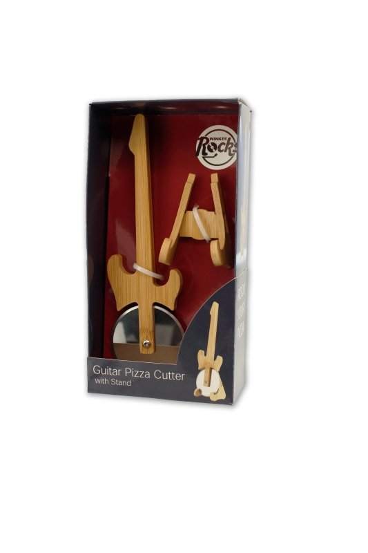Gitarren Pizzaschneider mit Ständer