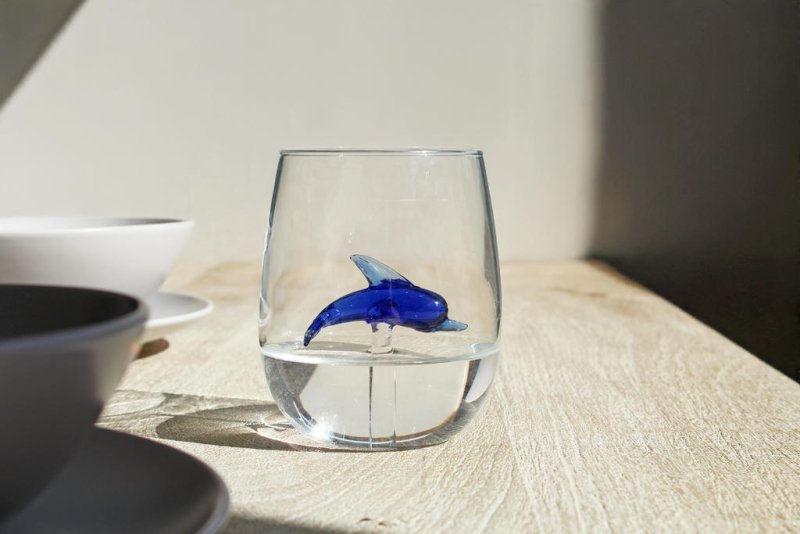 Handgemachte Gläser Delphin 300 ml
