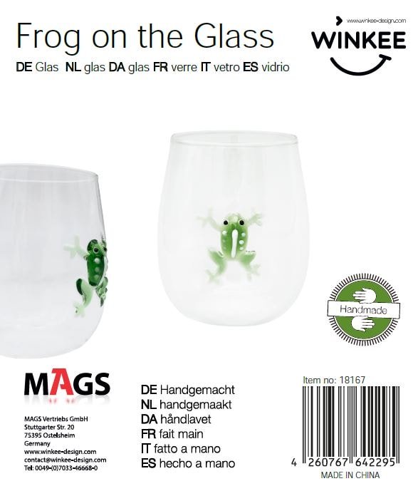 Handgemachte Gläser Frosch