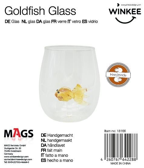Handgemachte Gläser Goldfisch