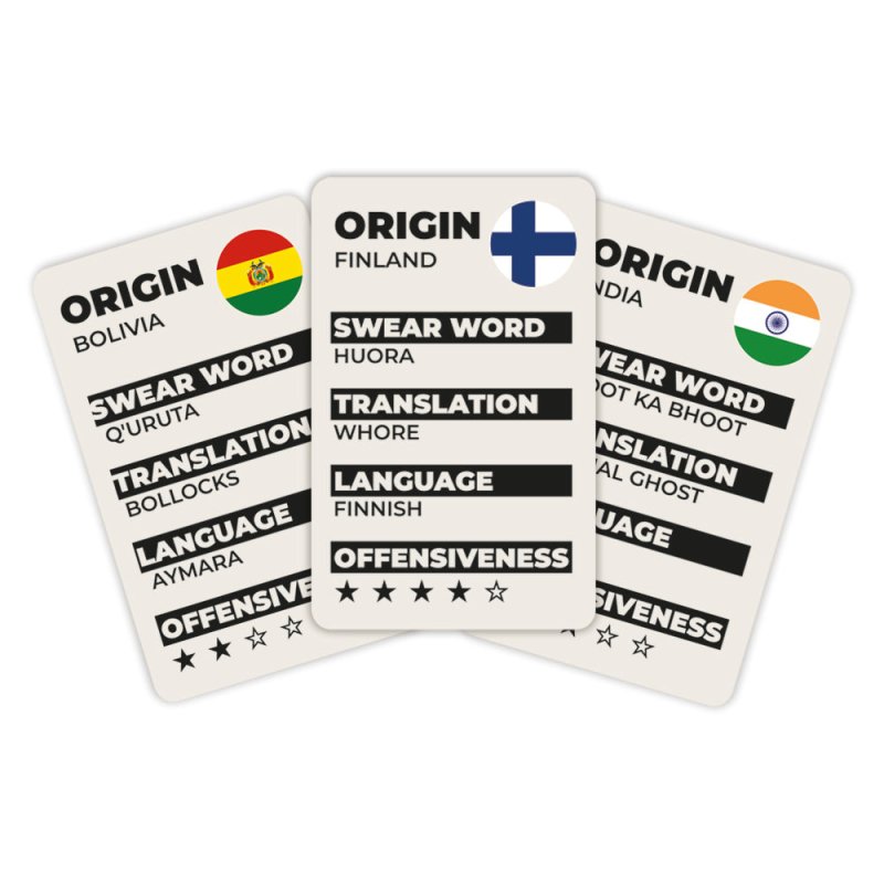 How to f**king swear around the world - Kartenspiel