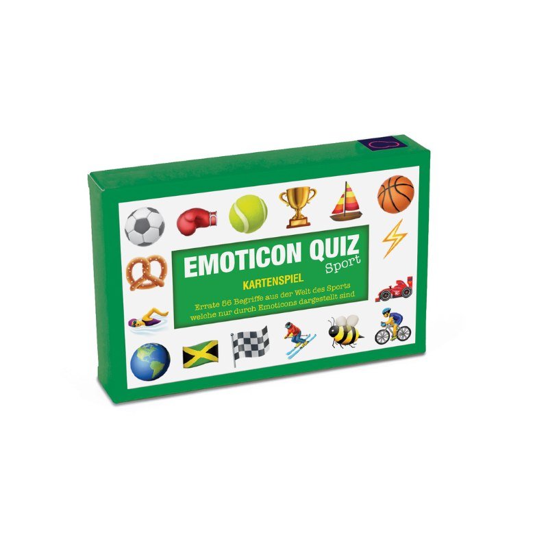Kartenspiel Emoticon Quiz - Emoji Kartenspiel Sport