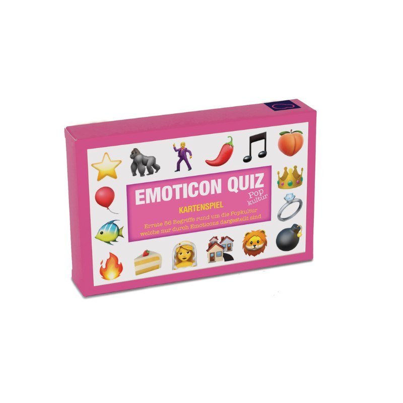 Kartenspiel Emoticon Quiz - Emoji Kartenspiel Popkultur