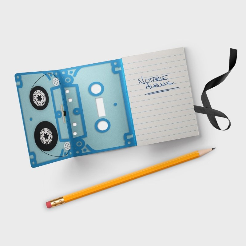 Notizbuch Musikkassette 3er Set