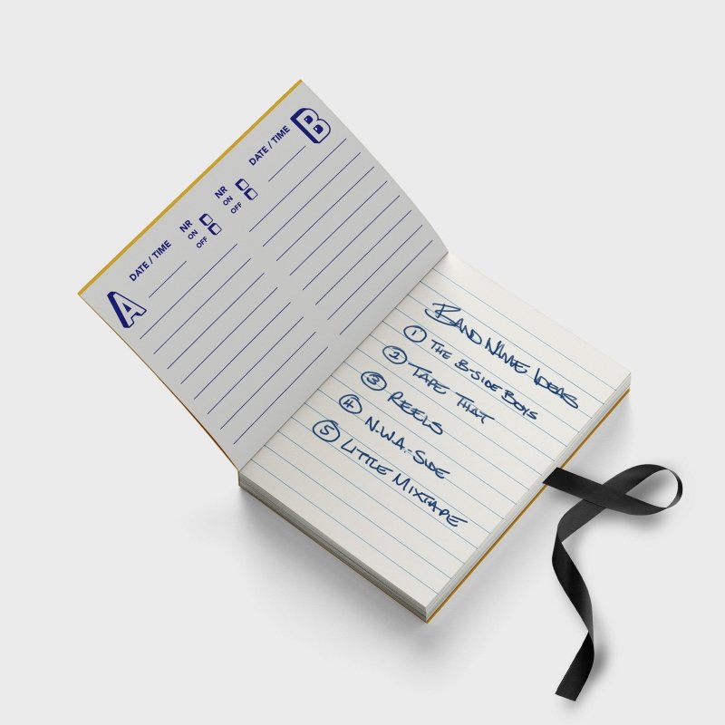 Notizbuch Musikkassette 3er Set