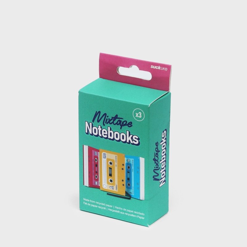 Notizbuch Musikkassette 3er Set