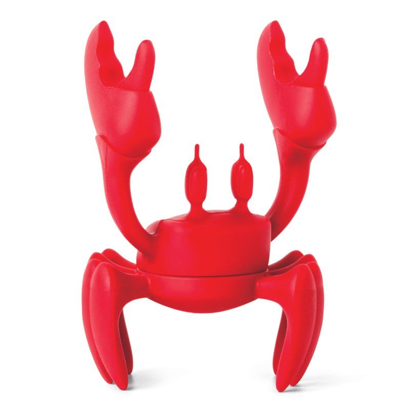 RED - Löffelhalter Topfwächter Krabbe Kochlöffel-Halter Topfdeckelwächter