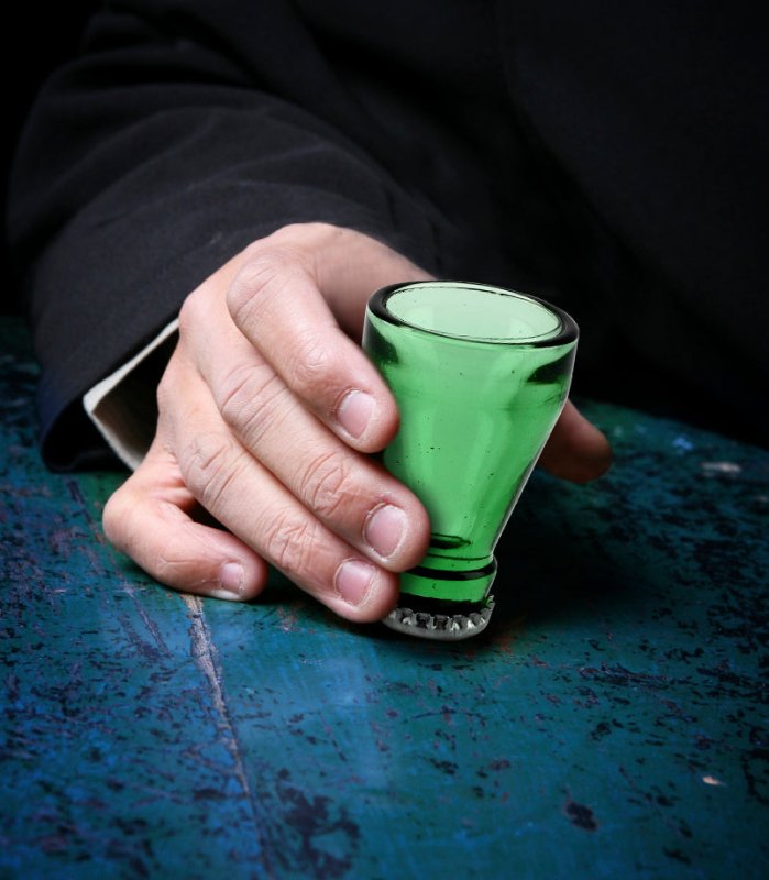 Schnapsgläser Flaschenkopf 4-er Set | Shot glass Bottle Top Set of 4