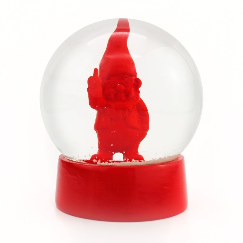 Schneekugel Zwerg rot