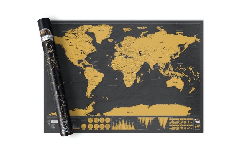 Scratch Map Rubbelkarte Classic DELUXE EDITION